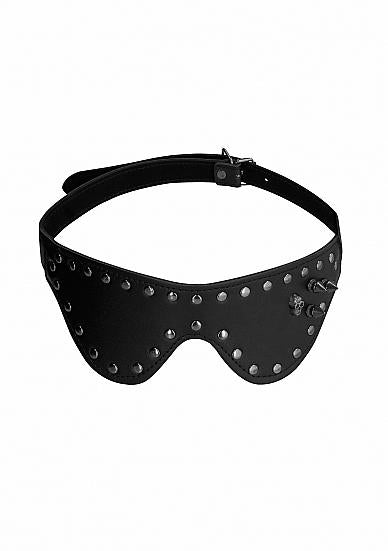 Ouch! Skulls & Bones Eye Mask With Skulls and Spikes Black - Seductions Store